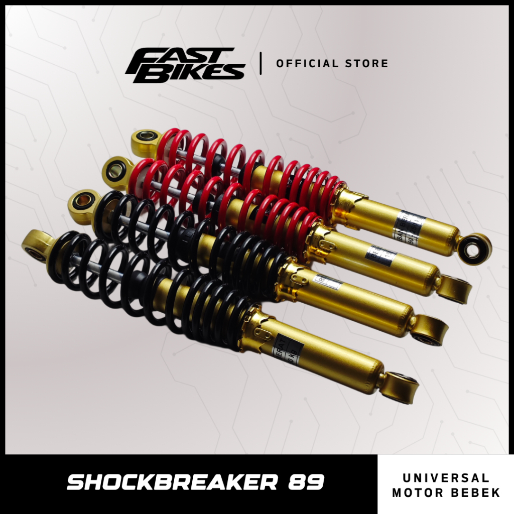 Fastbikes - Shockbreaker Model 89 Universal Motor Bebek Ukuran 280 340 360 MM Shock Belakang Bebek