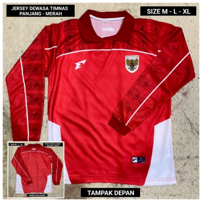 Baju timnas lengan panjang erspo - kaos olahraga timnas indonesia terlaria