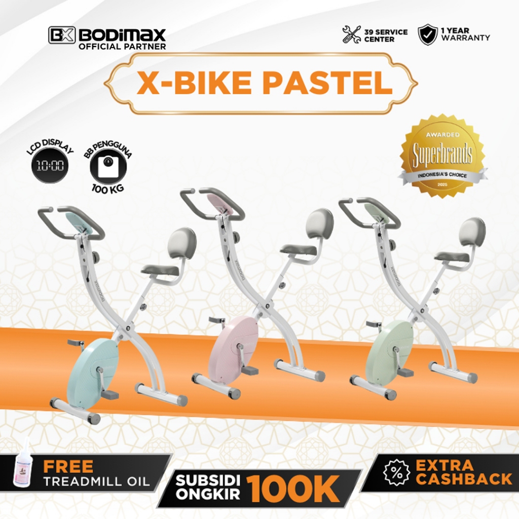 BODIMAX X-BIKE PASTEL SEPEDA STATIS