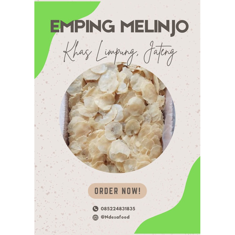 

EMPING MELINJO MENTAH 1 KG SUPER TIPIS PROMO