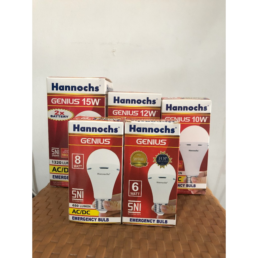 Lampu Emergency Led Bulb Hannoch Genius