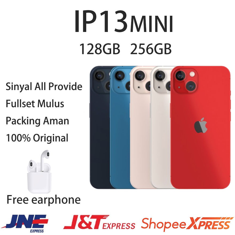 APPLE IPHONE 13MINI 128GB 256GB Mulus 99-100% Original Second iPhone IP13MINI 128GB 256GBHP13MINI