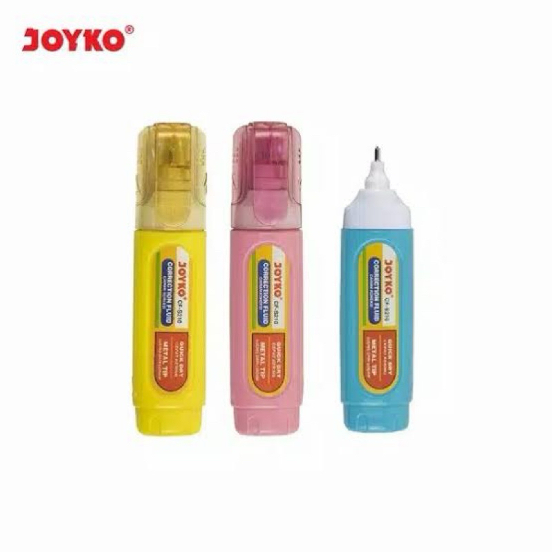 

Agen Atk Surabaya / Tipex Penghapus Bolpoint Warna Cerah Ceria / TIPEX CAIR JOYKO CF-S210 CORRECTION FLUID JOYKO