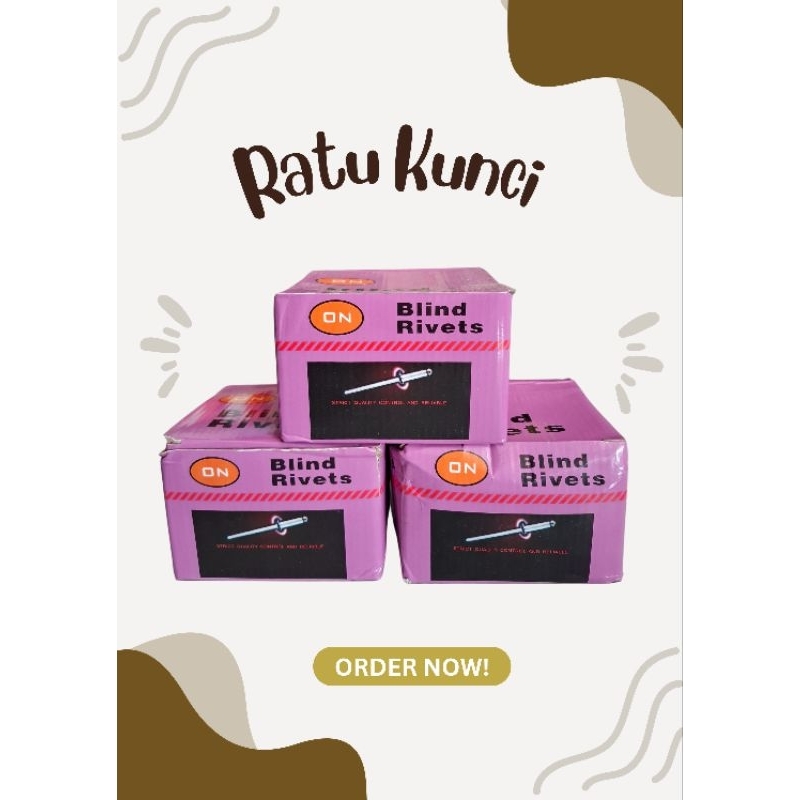 Paku Rivet Warna Hitam