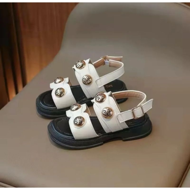 TERACOTTA19 - Sepatu Sandal Anak Cewek Import MM Emas Size 26 - 35 [1 pasang]