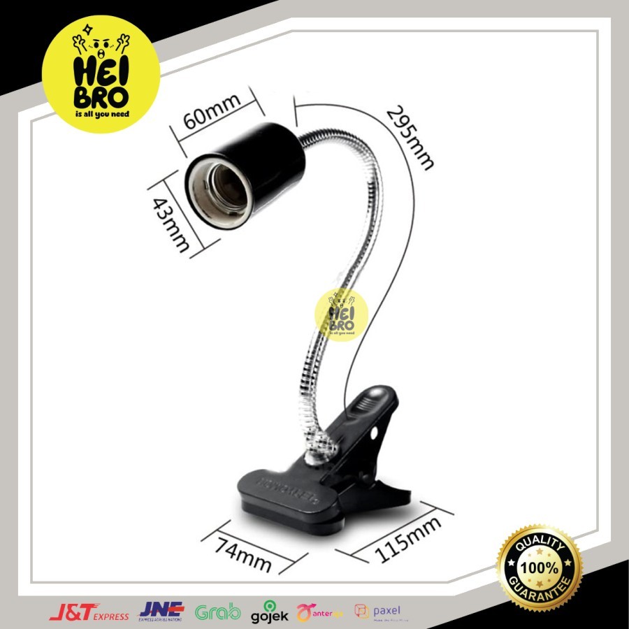 FITTING LAMPU JEPIT - FITTING JEPIT ANTI LELEH - FITTING LAMPU REPTIL