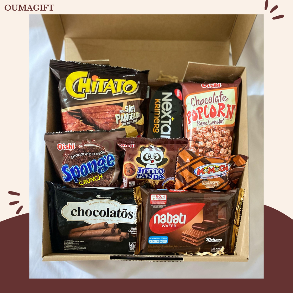 

Paket Snack Box Ulang Tahun Ultah Hampers Coklat Cewek Cowok Murah Meriah Gift Box Hadiah Mini