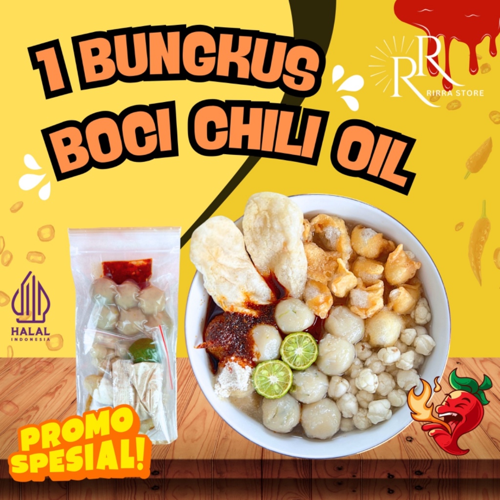 

1 Bks Boci ori kuah Chilli Oil - Ekonomis Food Instan Makanan Pedas Chili