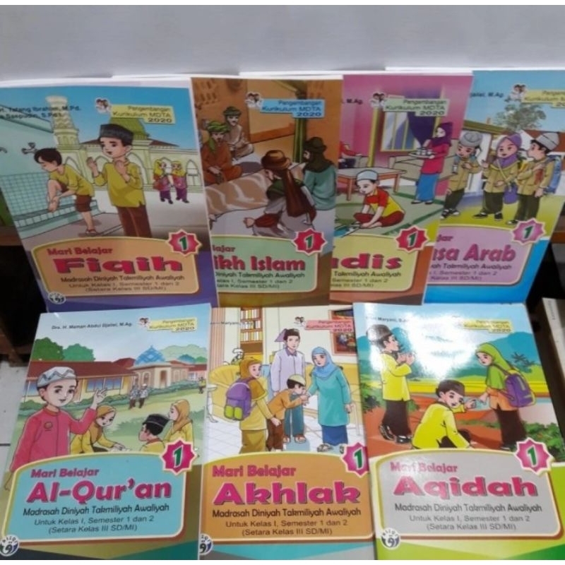 BUKU PAKET (MDTA) MADRASAH DINIYAH TAKMILIYAH AWALIYAH KELAS 1 KURIKULUM 2020