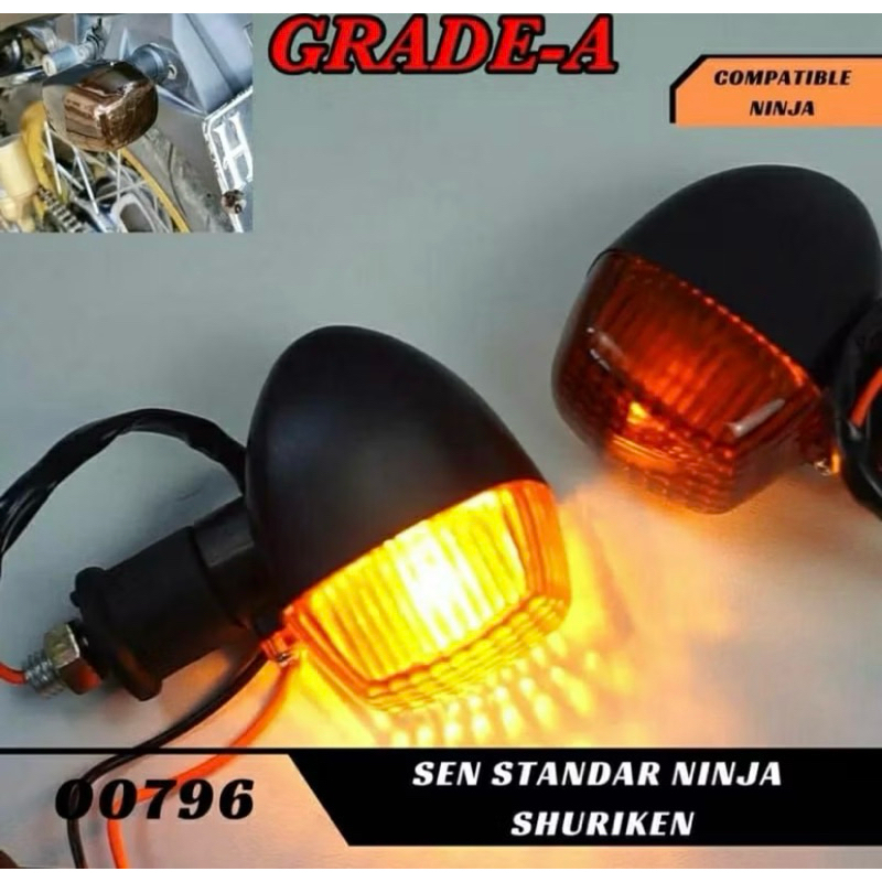 Sepasang Sen Sein Ninja RR Ninja R Ninja SS Riting Ritting Lampu Sein Ninja RR Ninja R Ninja SS Sein