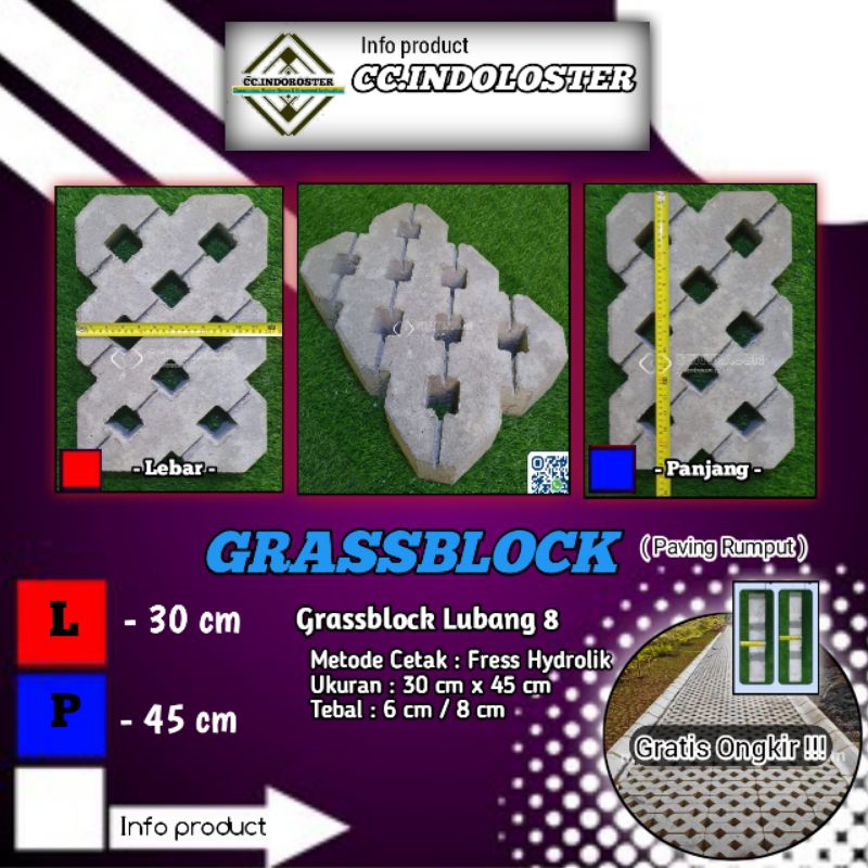 GRASSBLOCK/PAVING RUMPUT/PAVING BLOK