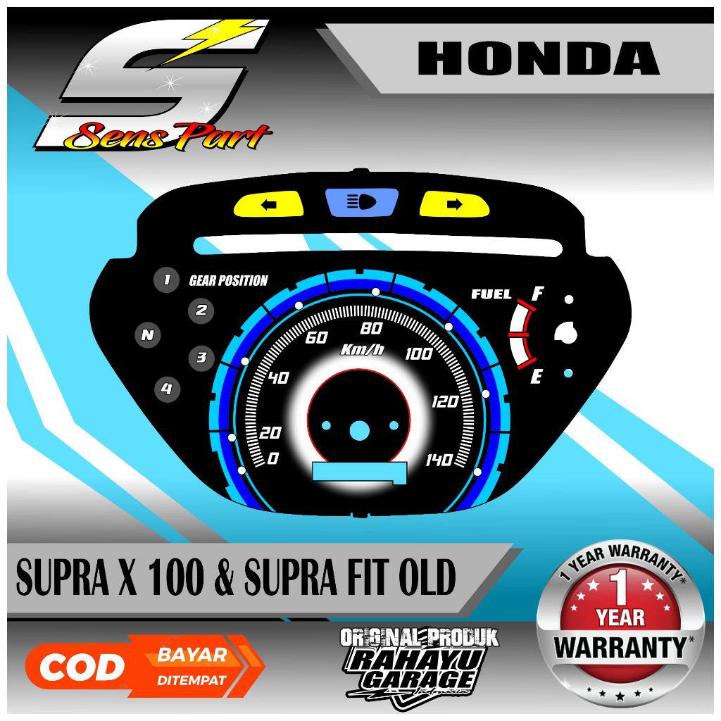 PAPAN SPEEDOMETER CUSTOM HONDA SUPRA X 100 & SUPRA FIT OLD