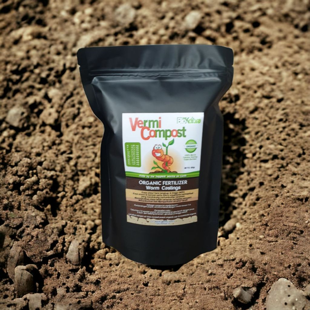 Pupuk Kompos Cacing Murni | Pupuk Daun Organik Untuk Tanaman Hias Daun