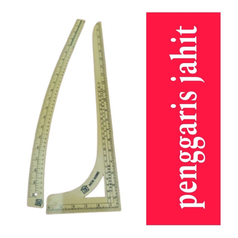 

penggaris pola Jahit baju besar/ penggaris pola Jahit set besar per set isi 2 pcs
