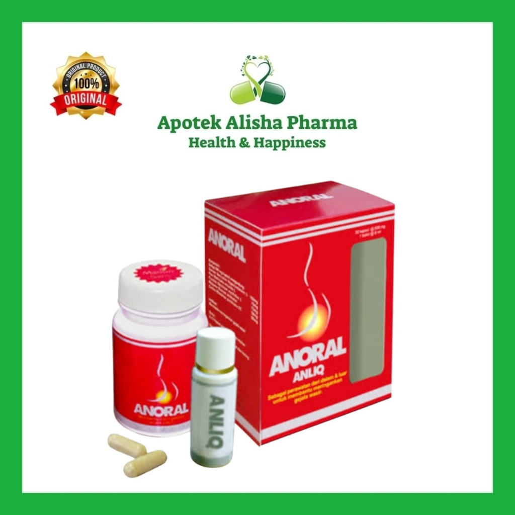 Anoral Anliq Botol 30 Kapsul - Obat Herbal Wasir / Ambeyen