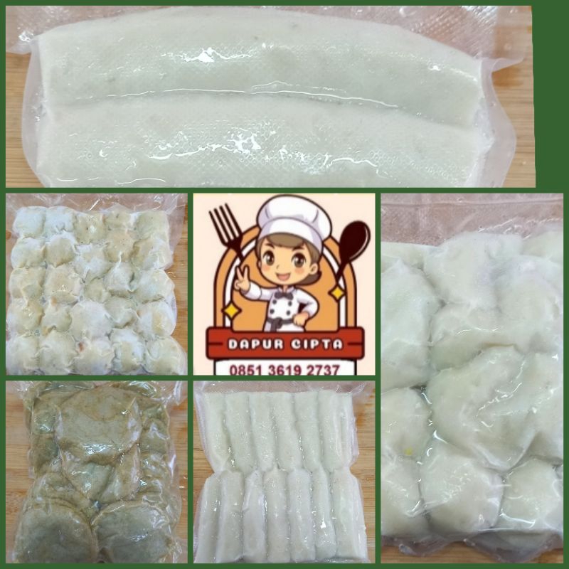 

Pempek Campur ikan tenggiri isi 100 pcs (pempek lenjer/ bulat / telor / kulit / balok