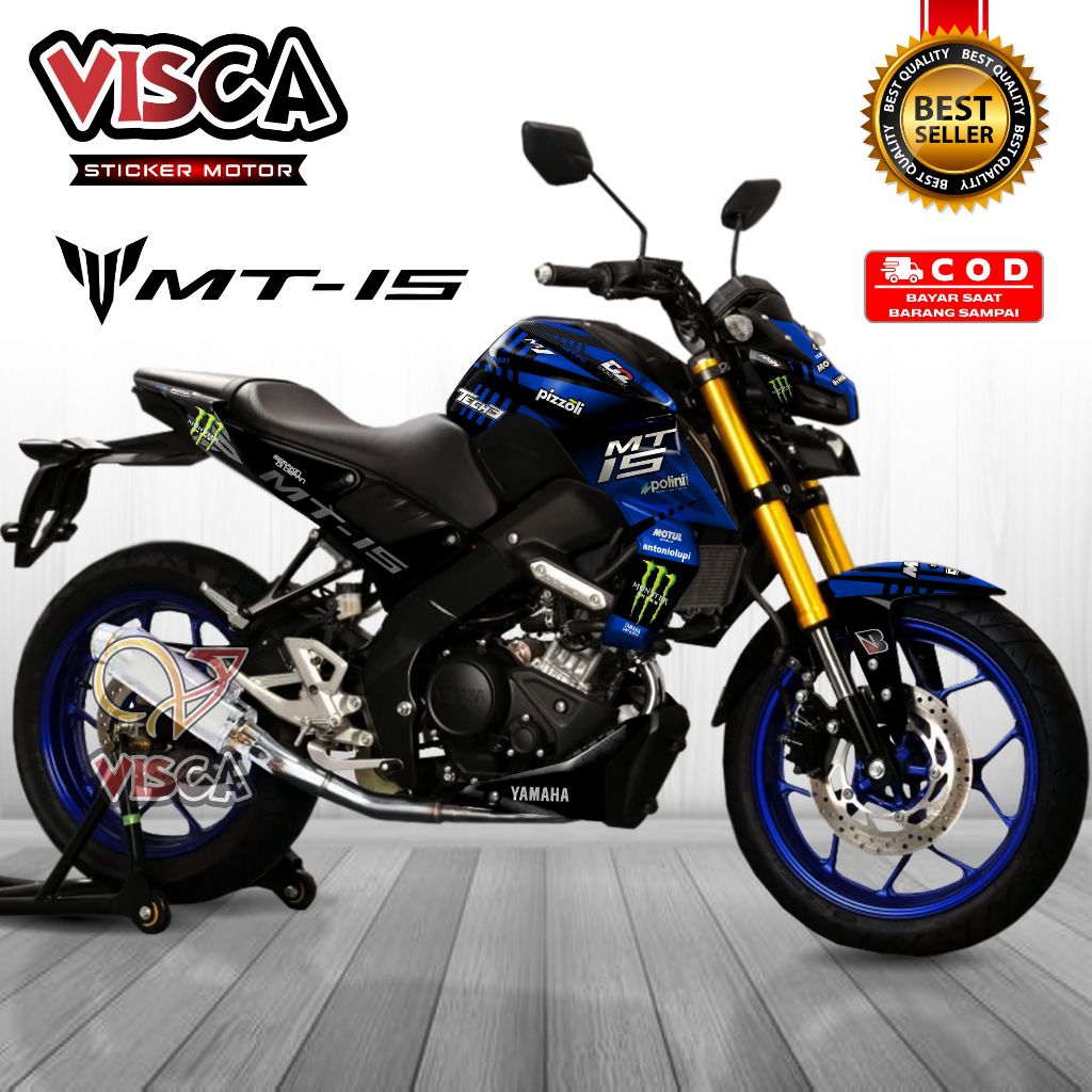 Stiker Decal Yamaha MT 15 Dekal Mt 15 Striping Mt 15 Variasi Decal Mt 15 Full Body Tech 3
