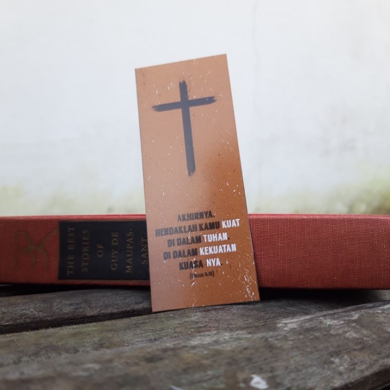 

8 PCS Bookmark Alkitab-Pembatas Alkitab Firman Tuhan Satu Sisi