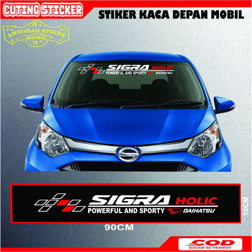 TERMURAH Cutting Sticker Mobil stiker Kaca Mobil Sigra Holic