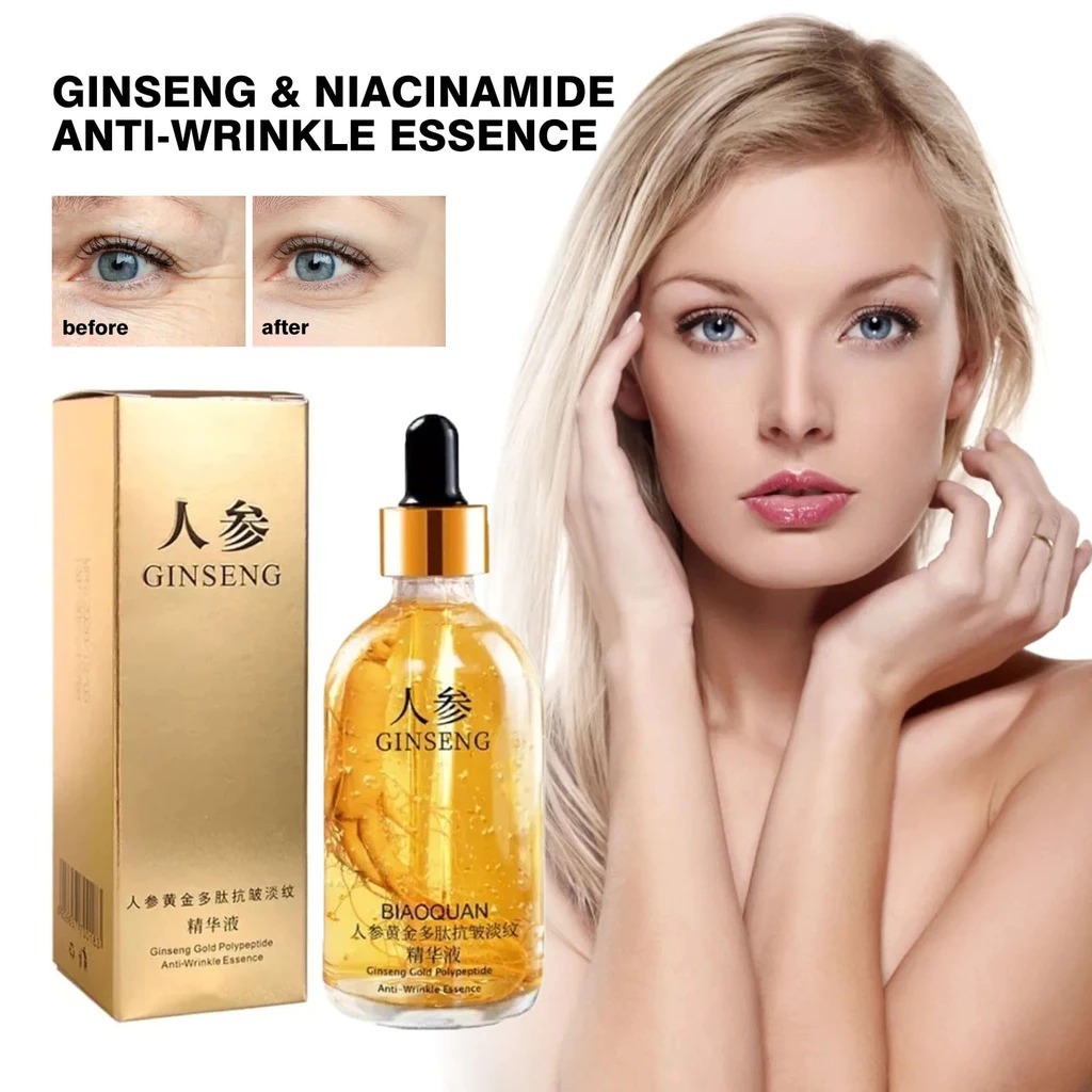 Ginseng Esensi Wajah Anti Penuaan [COD&100% ASLI] Esensi Peptida Esensi Ginseng Kolagen Kulit Wajah 