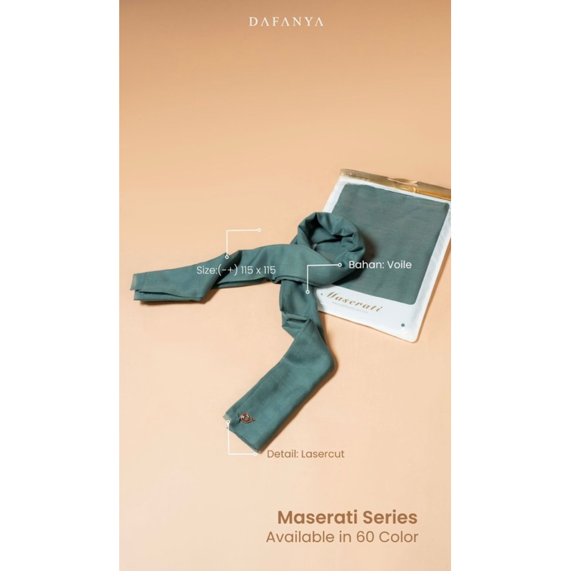 3 pcs hijab Dafanya Maserati polos