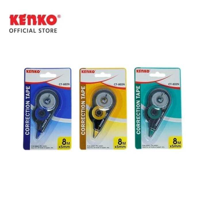 

(1 Pcs) Correction Tape Kenko CT-802N / Penghapus Tipex Pita Kertas Kenko CT-802N