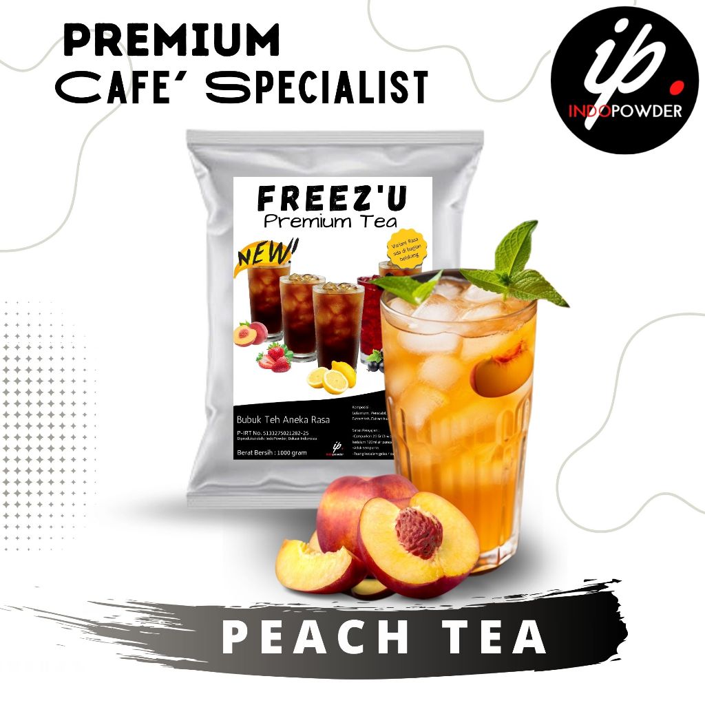 

IP Bogor - Bubuk Minuman PREMIUM Rasa PEACH TEA 1Kg Untuk Cafe, Waralaba dan Resto