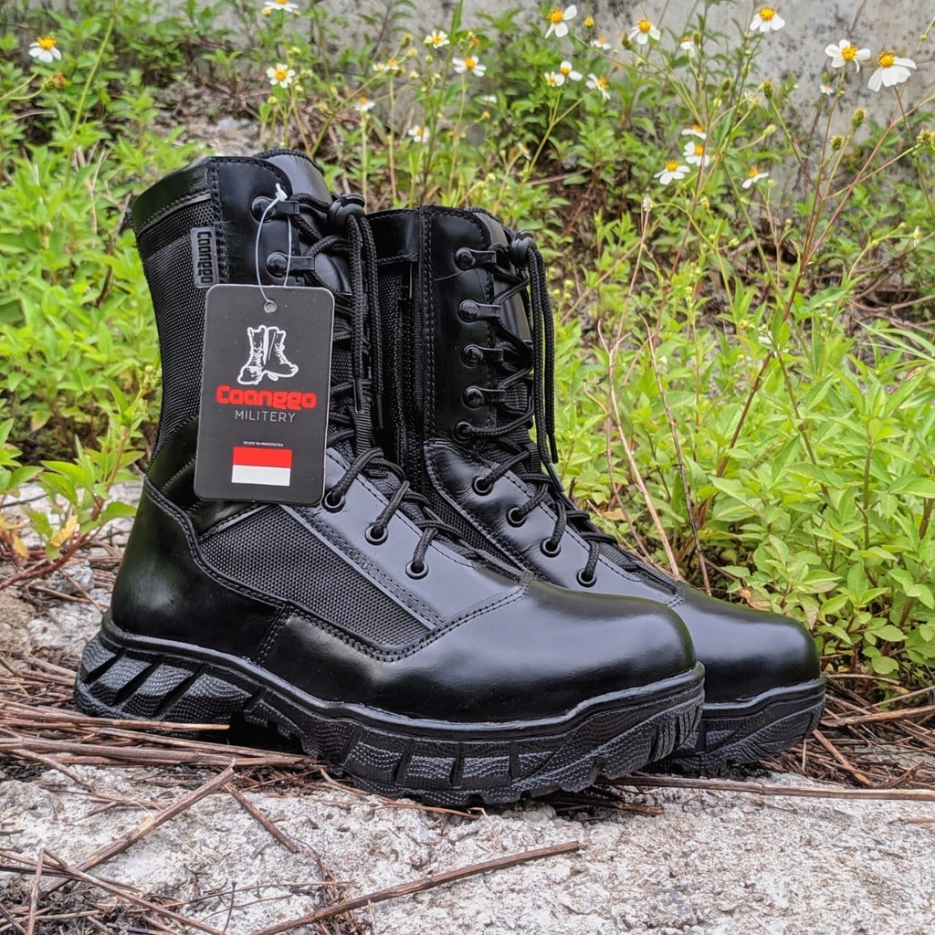 Sepatu PDL Model Jatah POLRI Bahan Kulit Asli Sepatu PDL TNI Sepatu PDL SATPAM Terbaru