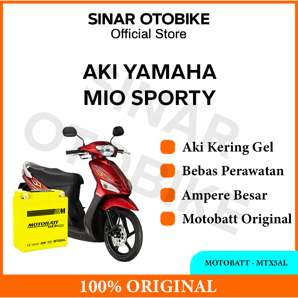 AKI MIO SPORTY MOTOBATT - MTX5AL