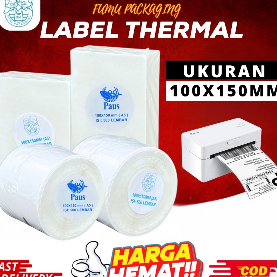 

Cod Kertas Label Thermal Kertas Thermal Print Kertas Stiker Barcode Online ShopWaterproof Anti Lentur 1x15mm Grosri Termurah