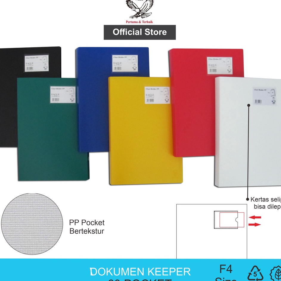 

Update Dokumen Keeper Clear Holder Document Keeper Display Book Solid EAGLE E 323 Map File Dokumen F4 FOLIO 6 Pocket
