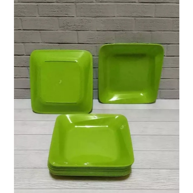 PROMO PIRING MAKAN SEGI HIJAU 1 LUSIN PLASTIK