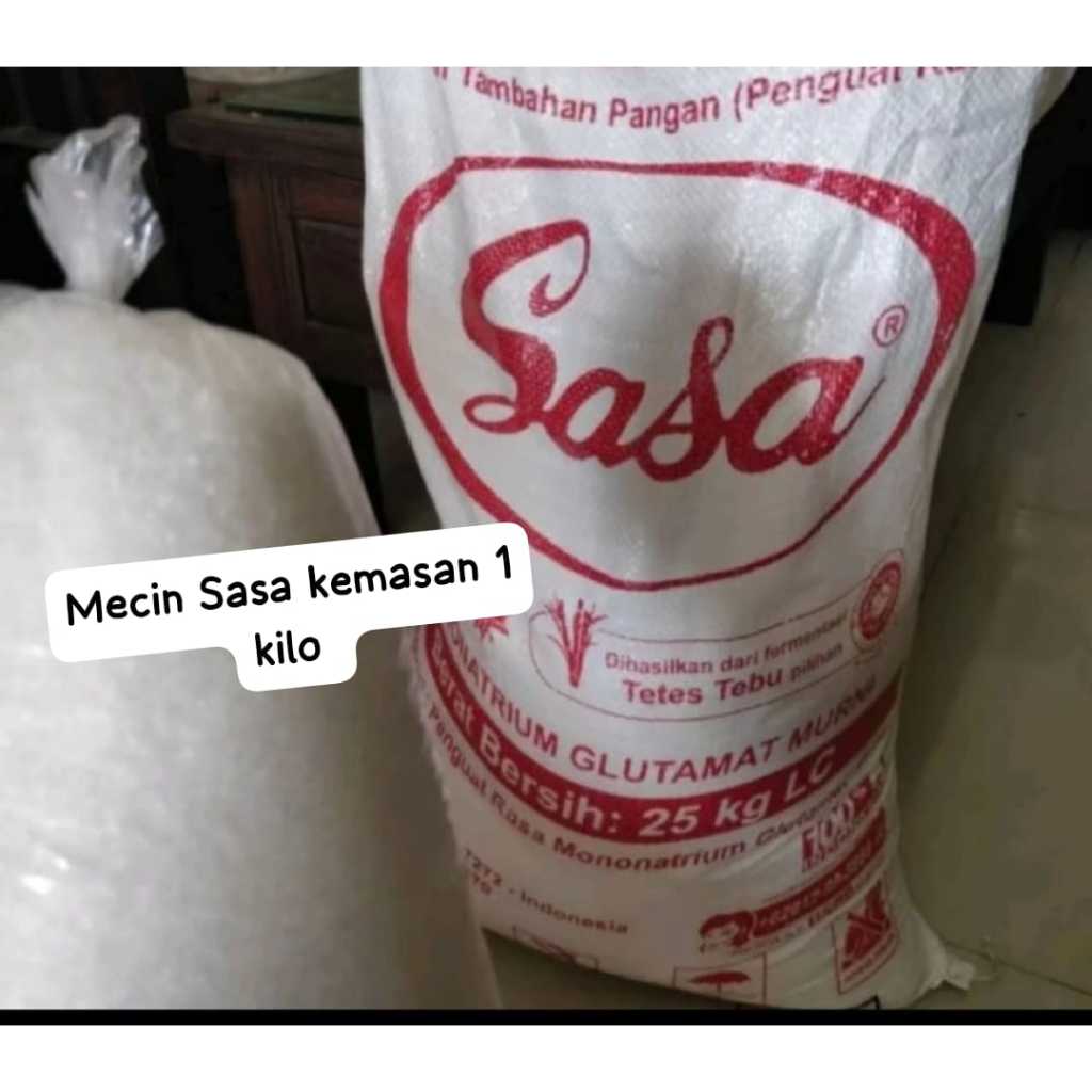 

NG Promosi Mecin SASA curah kemasan 1 kilo gratis ongkir extra diskon