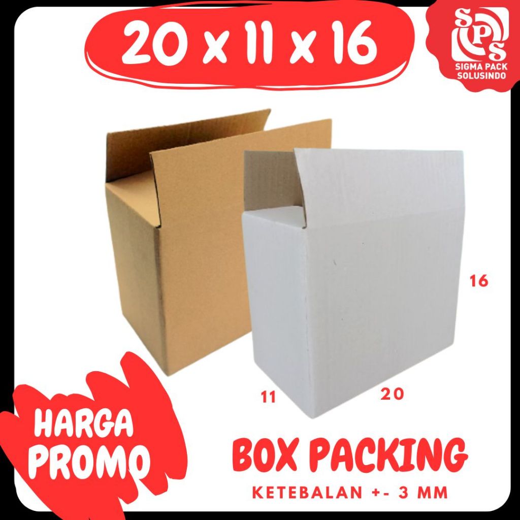 

Dus 20x11x16 Kardus Packing A0 Kotak Kemasan Karton Olshop Sparepart Madu Kosmetik