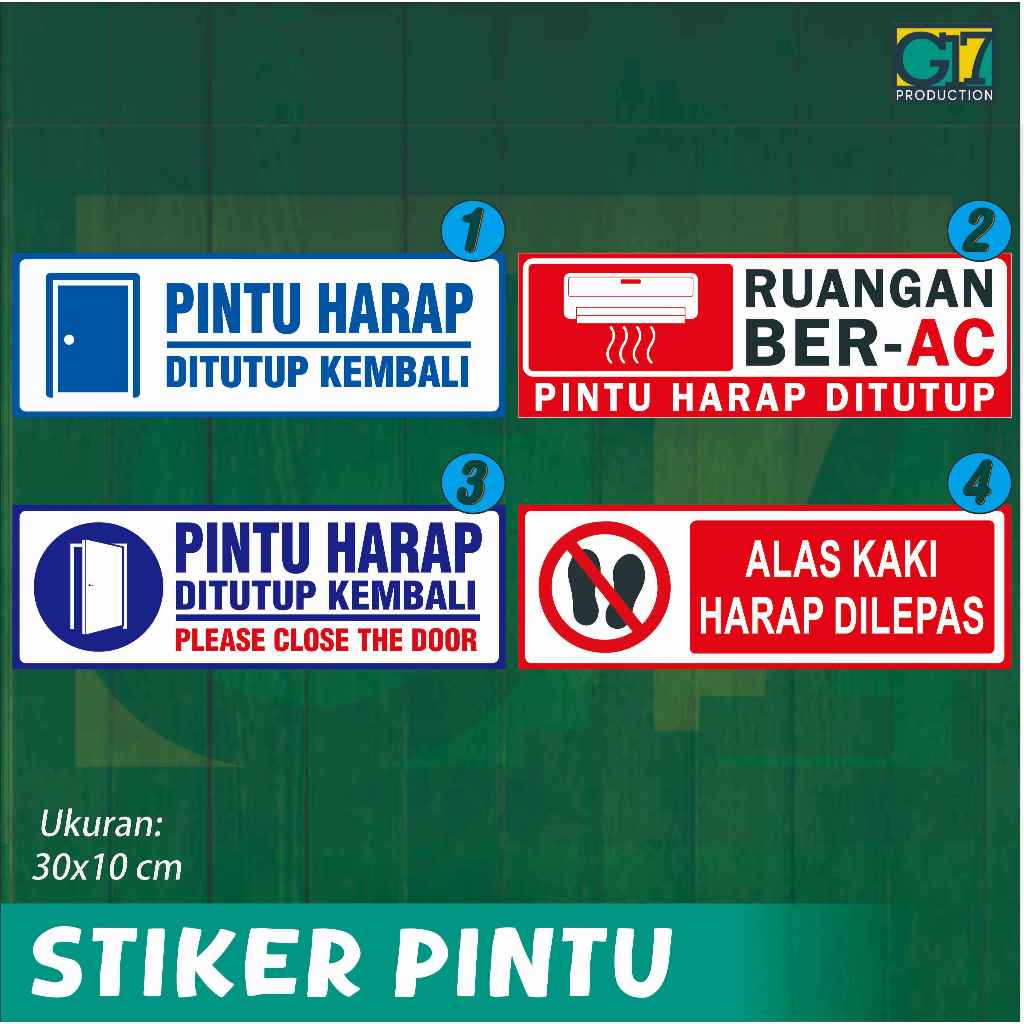 

Stiker pintu | Stiker pintu harap ditutup kembali | stiker pintu tutup kembali | stiker tutup pintu