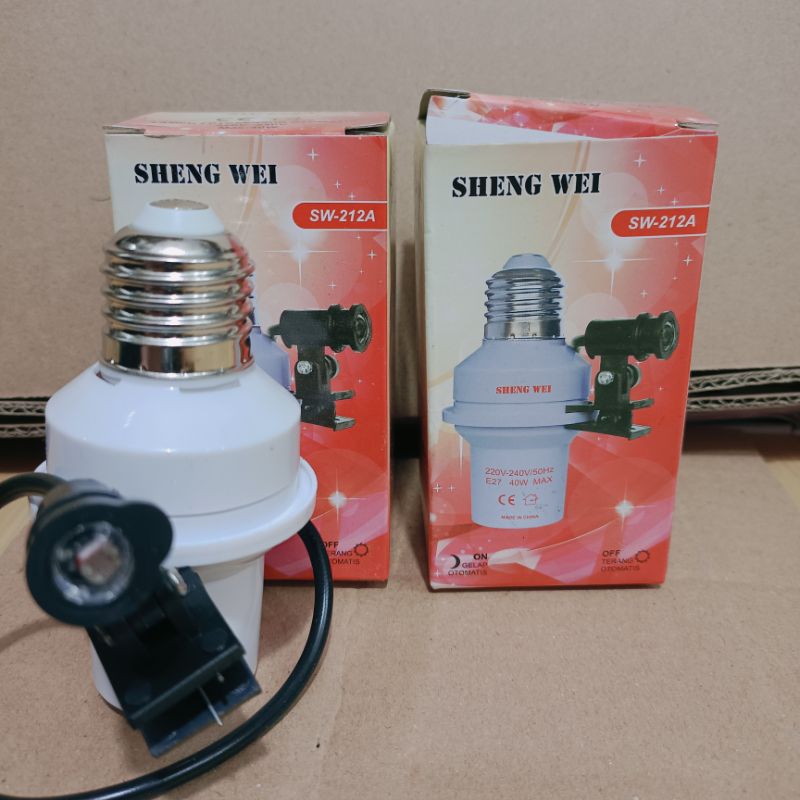 Fitting sensor Shengwei e27 sensor cahaya - fitting sensor