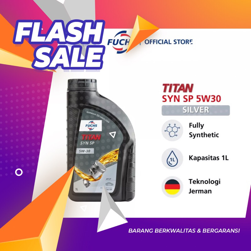 Fuchs titan 5w-30 (1 liter) oli mesin mobil