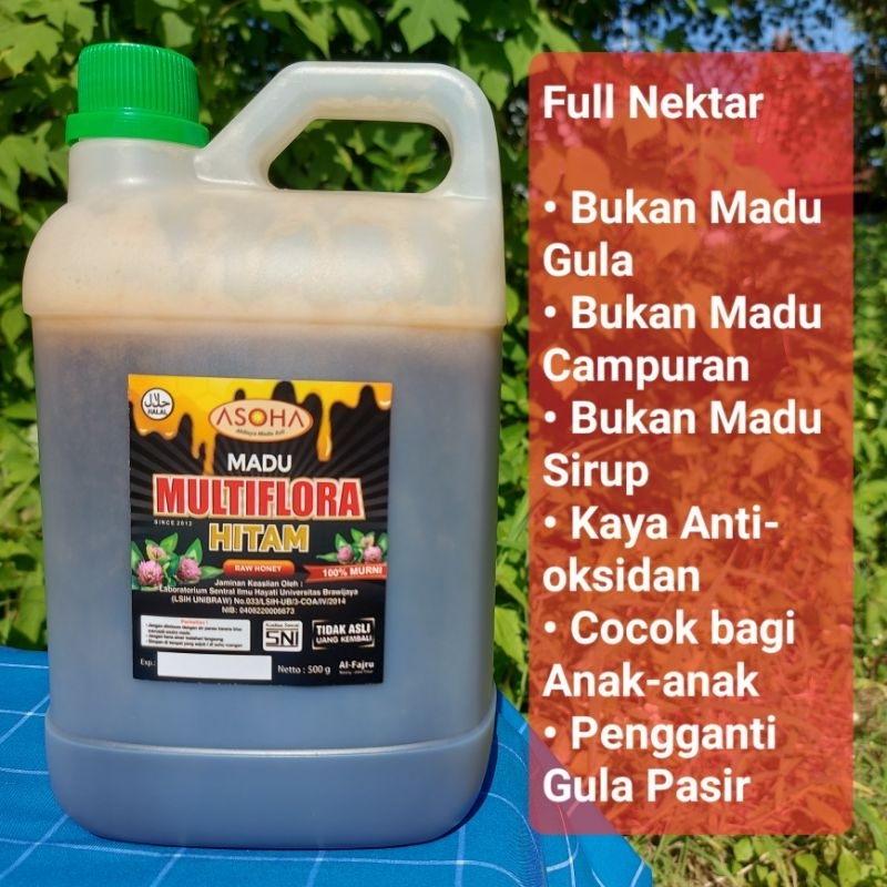 

ASOHA Madu MultiFlora Hitam 2kg Grade A FULL NEKTAR
