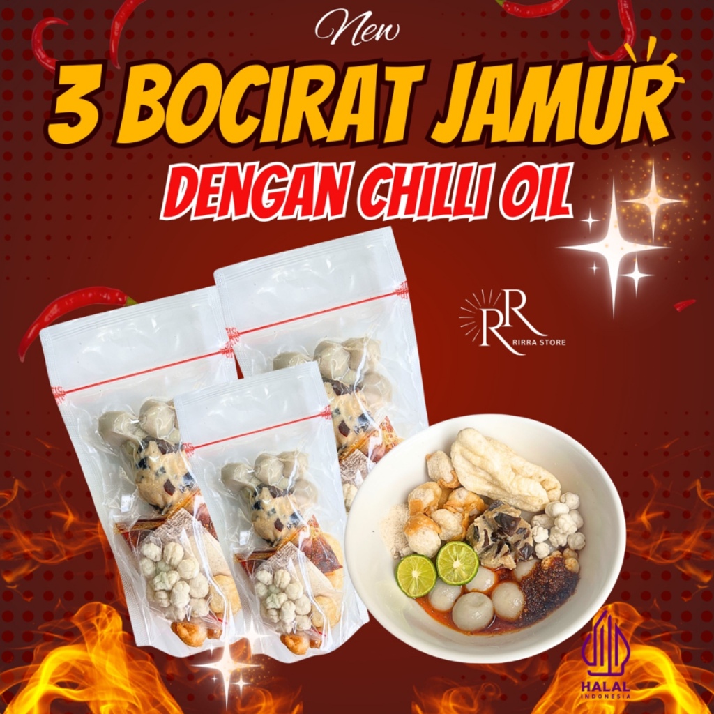 

[NEW] BOCIRAT JAMUR 3 BUNGKUS KUAH KALDU PEDAS CHILLI OIL