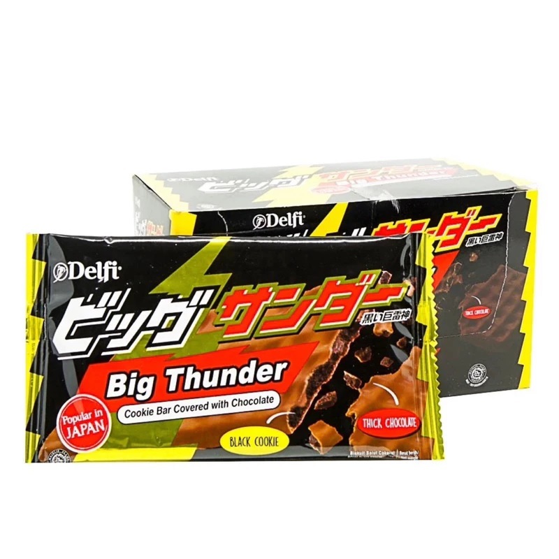 

Yuraku BLACK THUNDER 6 pcs pcs coklat Delfi Yuraku 3 pcs wafer yuraku 1pcs 21 gram