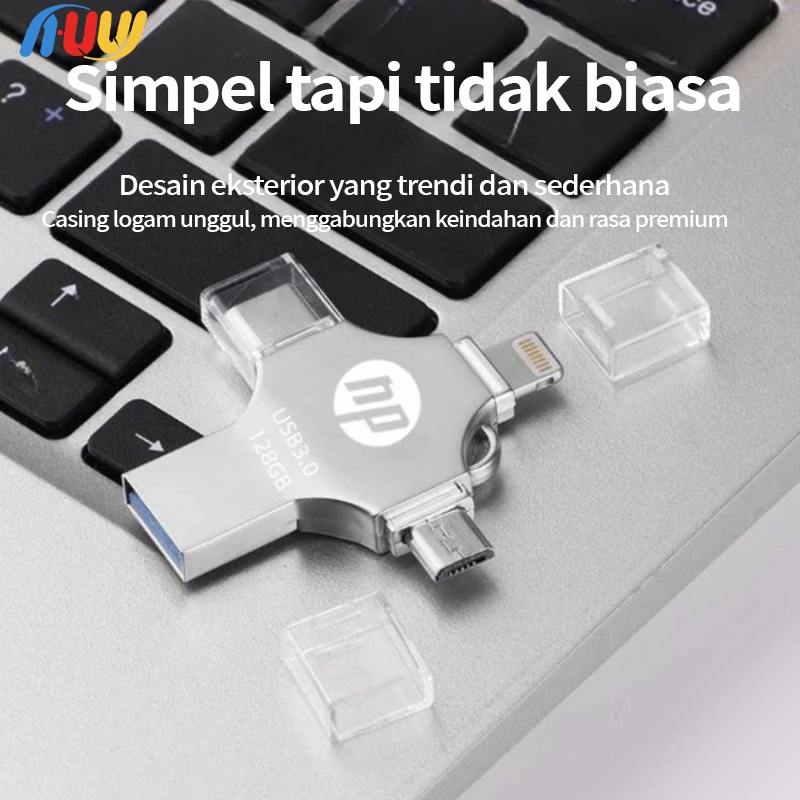 HP Sandisk 4 In 1 Flashdisk 1TB Flash Drive Otg Type-c Ios Lightning 128G 1TB Drive for