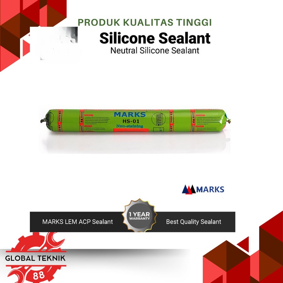 Lem ACP Sosis Silikon Netral / ACP Neutral Silicone Sealant MARKS