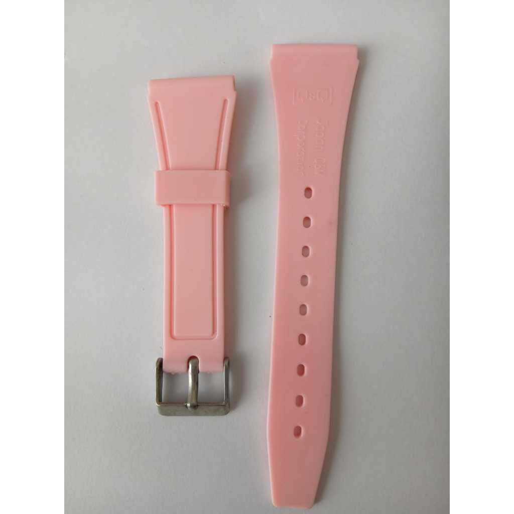 tali strap jam tangan pink QnQ berkualitas