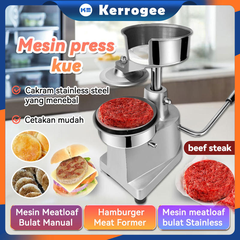 Mesin Meatloaf Bulat Manual  Cetakan burger cetakan daging  Beef patty hamburger press  Mesin meatlo