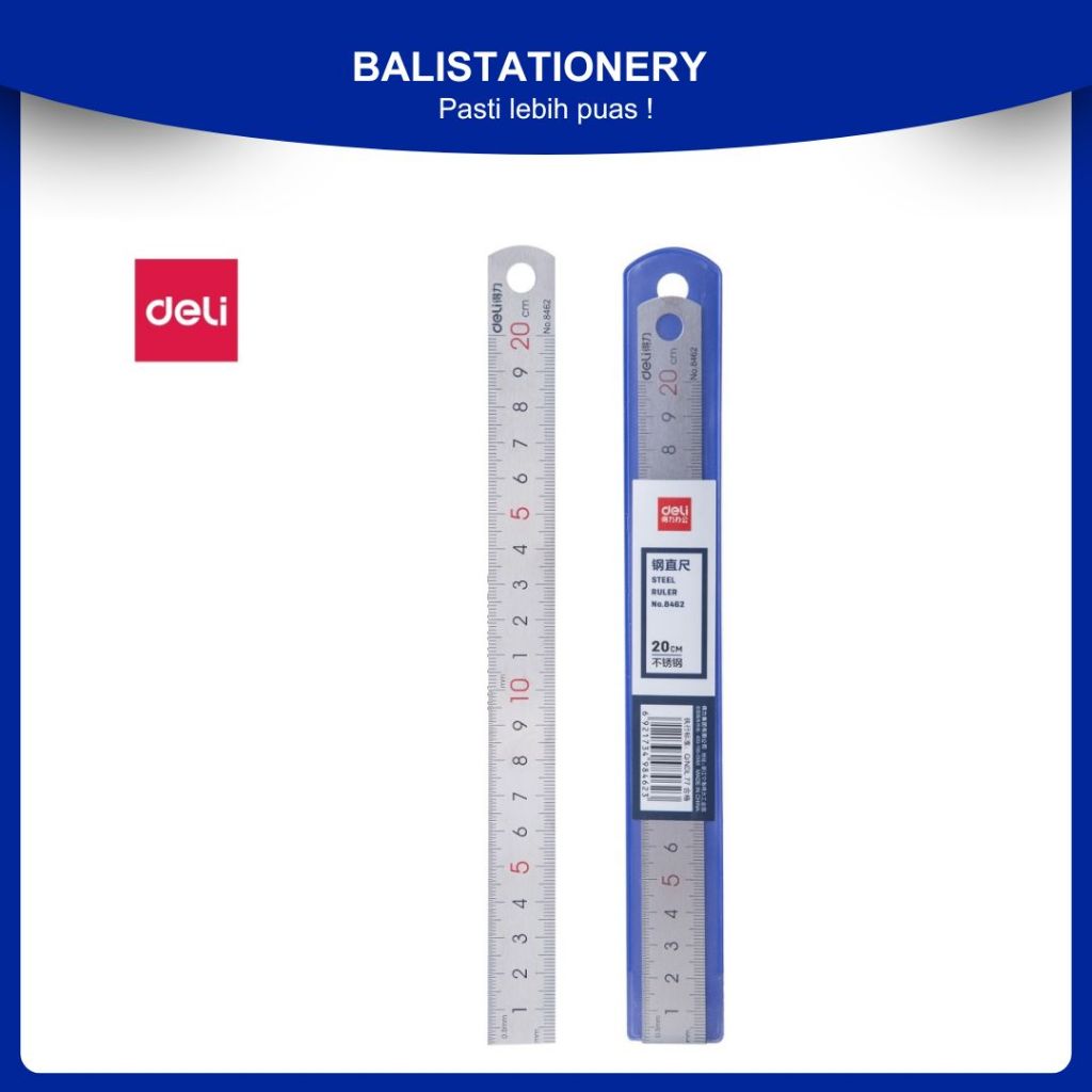 

Penggaris besi / Drafting Deli E8462 - Steel 20 cm