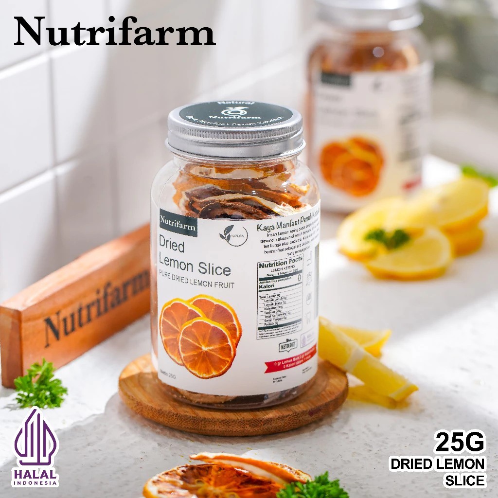 

Nutrifarm Lemon Dried Slice 25gr / 50gr