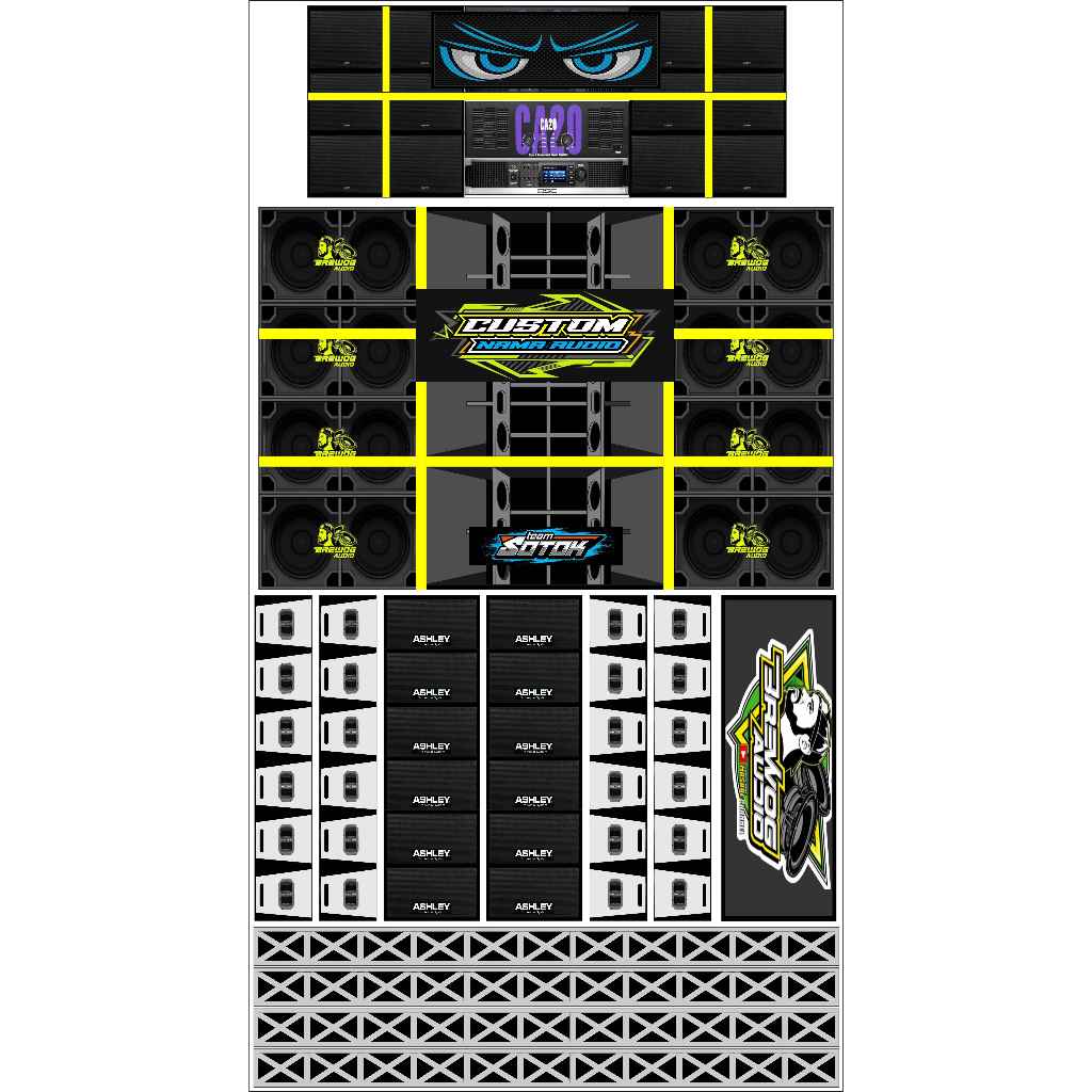 

STIKER MINIATUR SOUND M2
