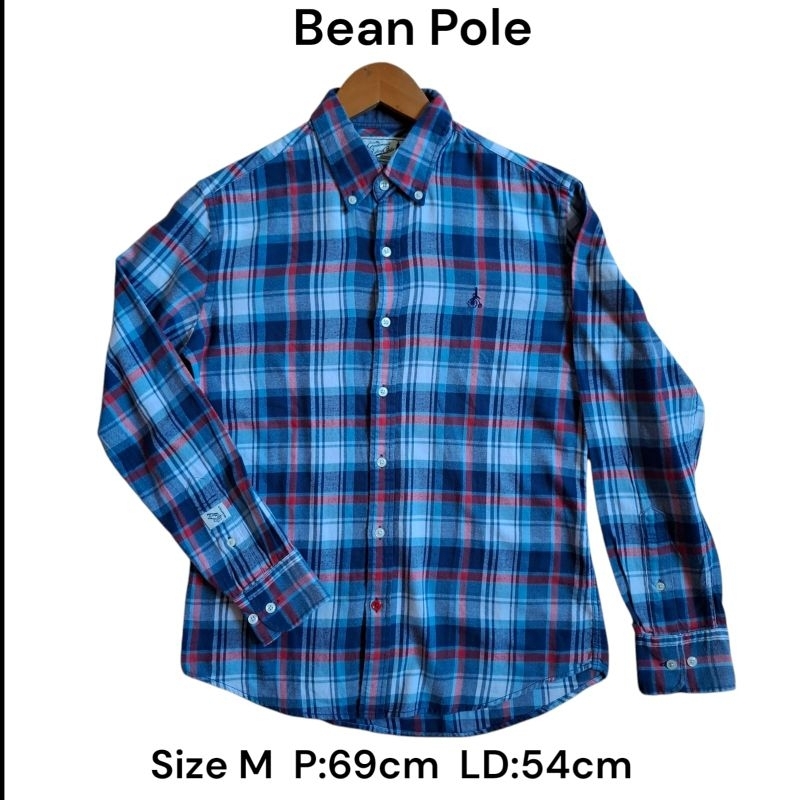 Kemeja Bean Pole Kotak Workshirt Bean Pole