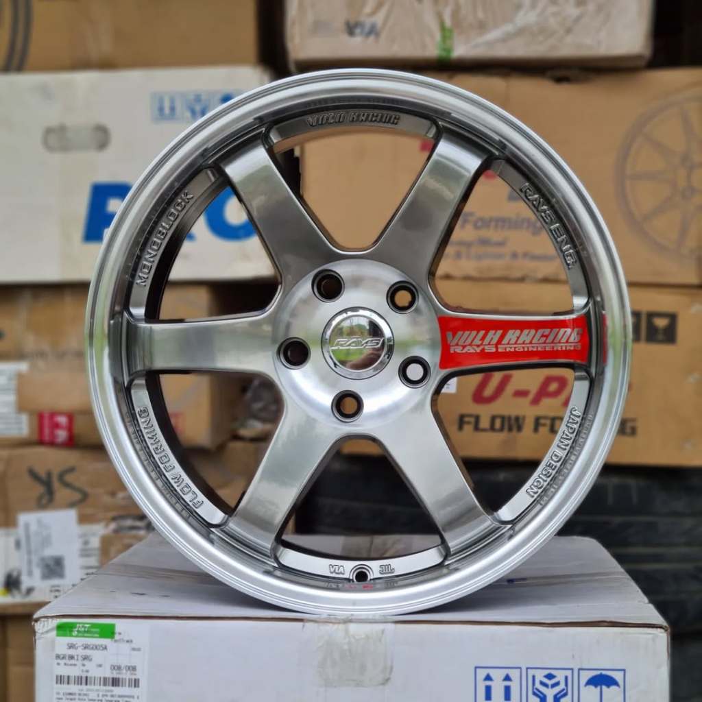 Velg Te 37 Volk Rays Ring 18 Lebar 8,5 Et 38 Pcd 5x114.3 Warna Hyper Black | Velg Mobil Ring 18 | Ve