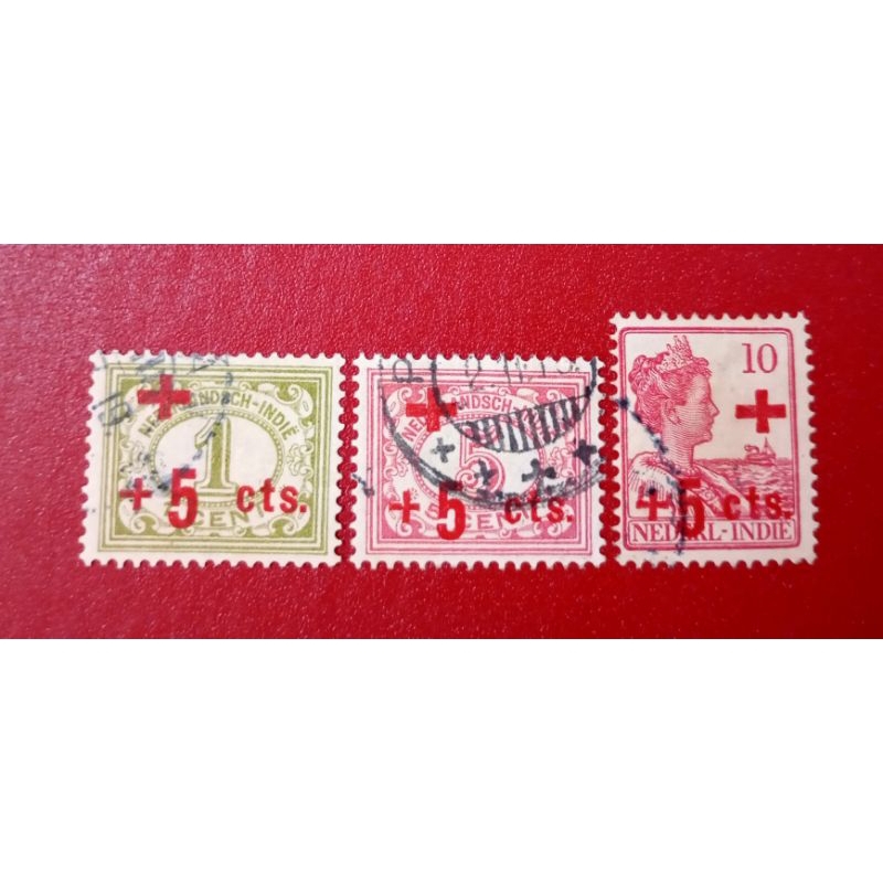 

PRANGKO NED INDIE CT PALANG MERAH + 5cts 1915